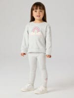 BILONA LEGGING LIGHT GREY MELANGE - Image 5