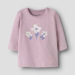 VUBIE TOP DAWN PINK-FLOWERS