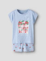 CAPSL TOP CHAMBRAY BLUE - STRAWBERRY
