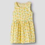 TANK DRESS DOUBLE CREAM - LEMONS