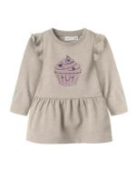 SWEAT DRESS PEYOTE MELANGE