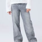WIDE JEANS 8809 MEDIUM GREY